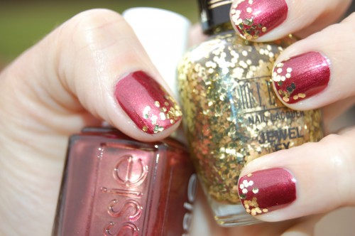 milani gold glitter specialty nail lacquer jewel