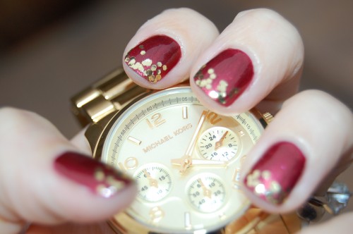 michael kors gold runway watch