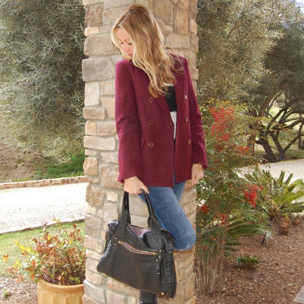 oxblood jacket