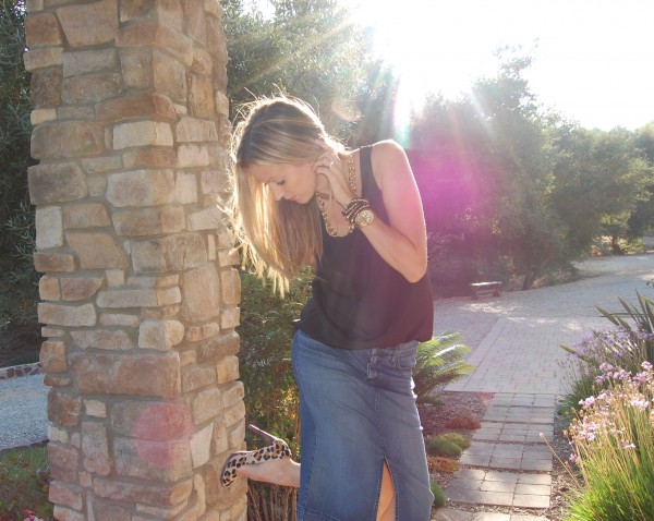 Denim Pencil Skirts