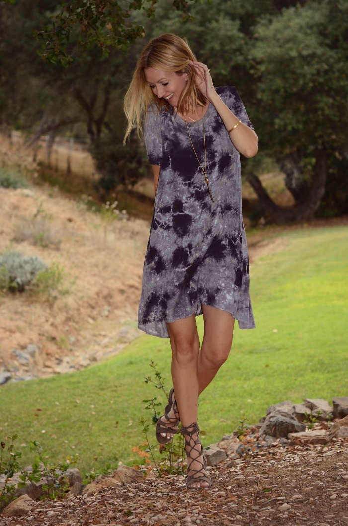 Swirl Tie Dye Dress